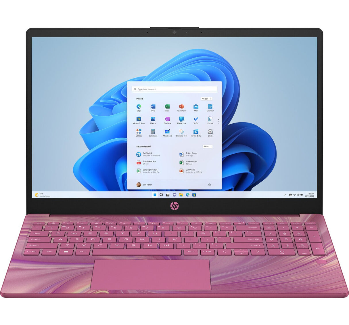 HP 17-cp3709ds Laptop 17.3" Touchscreen Ryzen 5 7530U 16GB 1TB Windows 11 - Pink
