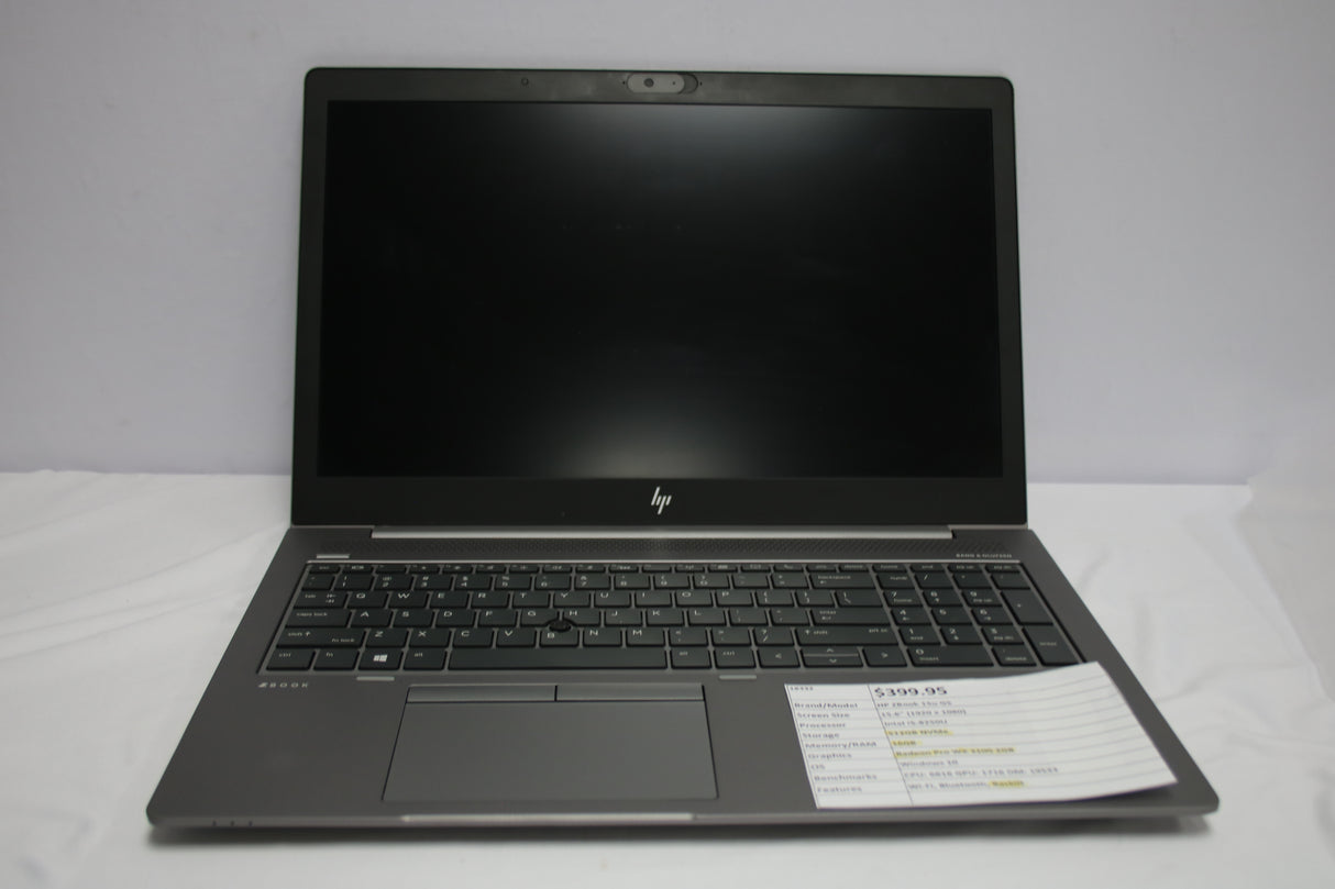 HP ZBook 15U G5 Laptop 15.6" i5-8250U 512GB 16GB Win 10