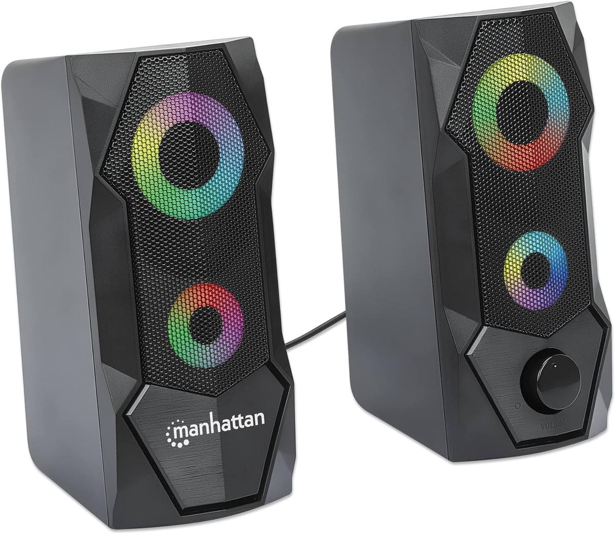 Manhattan USB Powered RBG Gaming Computer Speakers