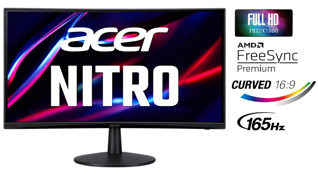 Acer 24" Nitro ED240Q Computer Gaming Monitor (1920 x 1080) 165Hz