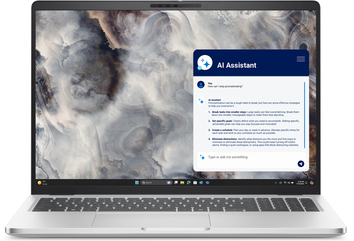Dell Pro 16 Plus PB16250 Laptop 16" QHD Ultra 7 265U 16GB 1TB Windows 11 Pro